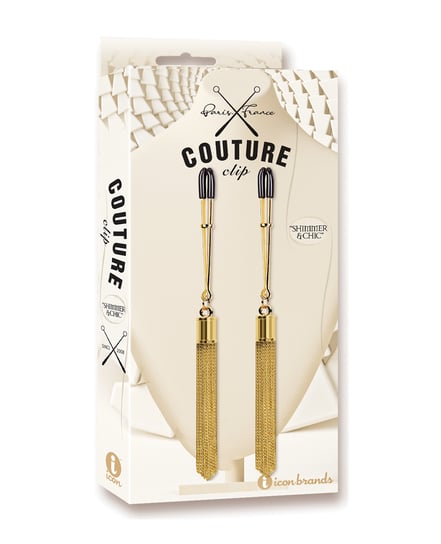 Couture Clips Luxury Nipple Clamps – Shimmer & Chic by Couture Clips product image