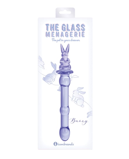 Glass Menagerie Rabbit Glass Dildo – Pink by Glass Menagerie product image