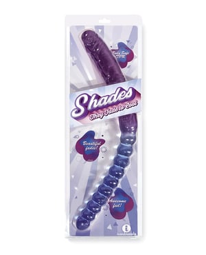 Shades Jelly TPR Gradient Double Dong – Blue/Violet by Shades product image