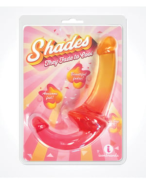 Shades Jelly TPR Gradient Strapless Strap On – Pink/Yellow by Shades product image