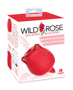 Wild Rose & Tongue Vibrator – Red by Wild Rose product image