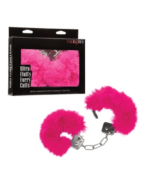 Ultra Fluffy Furry Cuffs – Pink by California Exotic Novelties product image