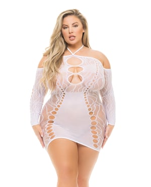 Pink Lipstick Animal Inside Dress White QN by Pink Lipstick product image