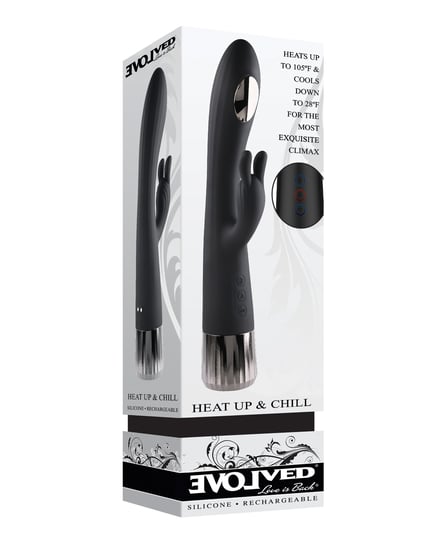 Evolved Heat Up & Chill G-Spot Rabbit – Black by Evolved product image