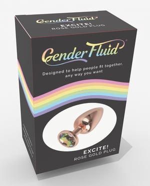 Gender Fluid Excite! Plug – Rose Gold by Gender Fluid product image