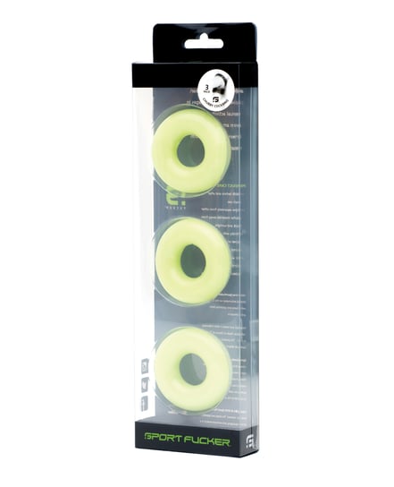 Sport Fucker Chubby Cockring Pack of 3 – Glow by Sport Fucker product image