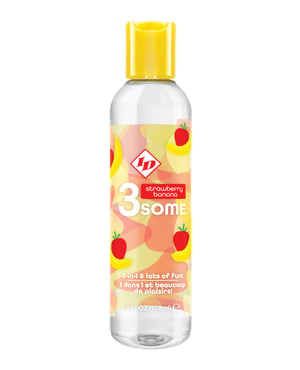 ID 3some 3 in 1 Lubricant – 4 oz Strawberry Banana by ID 3some product image