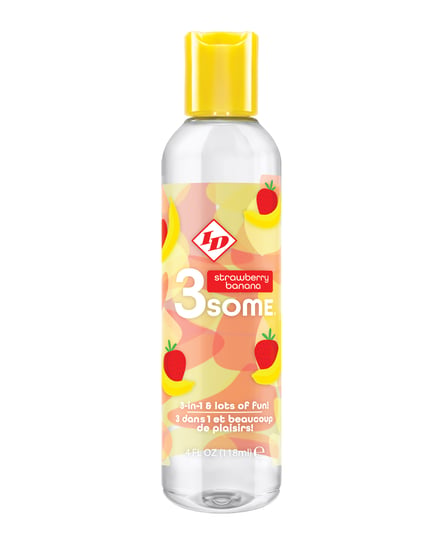ID 3some 3 in 1 Lubricant – 4 oz Strawberry Banana by ID 3some product image