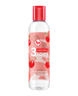 ID 3some 3 in 1 Lubricant – 4 oz Wild Cherry by ID 3some product image