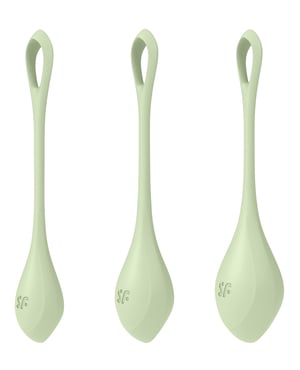 Satisfyer Yoni Power 2 Balls Training Set – Light Green by Satisfyer product image