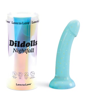 Love to Love Curved Suction Cup Dildolls Nightfall – Blue by Love to Love product image