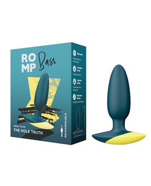 ROMP Bass Vibrating Anal Plug - Teal by Romp | Phareros
