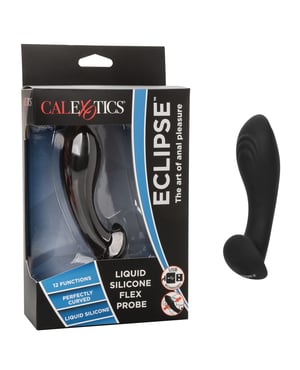 Eclipse Liquid Silicone Flex Probe – Black by CalExotics Anal Toys product image