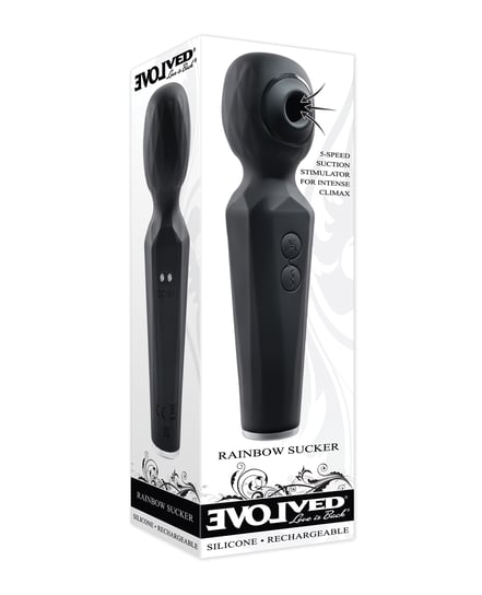 Evolved Rainbow Sucker Wand – Black by Evolved product image