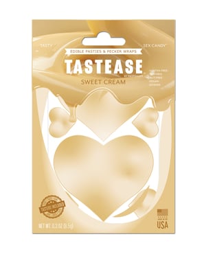 Pastease Tastease TEdible Pasties & Pecker Wraps – Sweet Cream O/S by Pastease product image