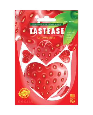 Pastease Tastease Edible Pasties & Pecker Wraps – Strawberry O/S by Pastease product image