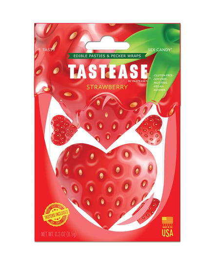 Pastease Tastease Edible Pasties & Pecker Wraps – Strawberry O/S by Pastease product image