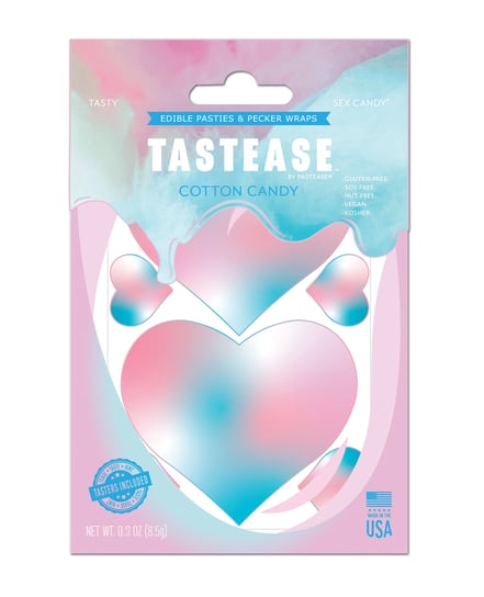 Pastease Tastease Edible Pasties & Pecker Wraps – Cotton Candy O/S by Pastease product image