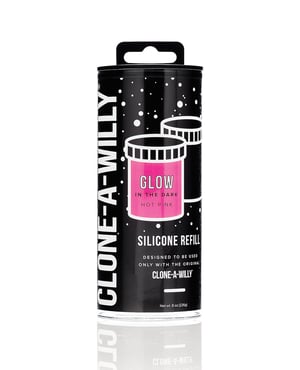 Clone-A-Willy Silicone Glow In The Dark Refill – Hot Pink by Clone A Willy product image