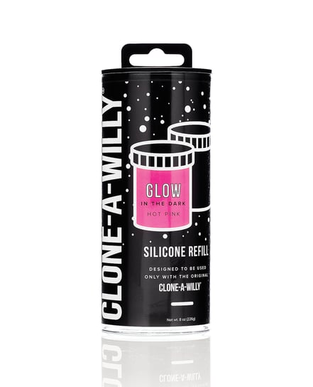 Clone-A-Willy Silicone Glow In The Dark Refill – Hot Pink by Clone A Willy product image