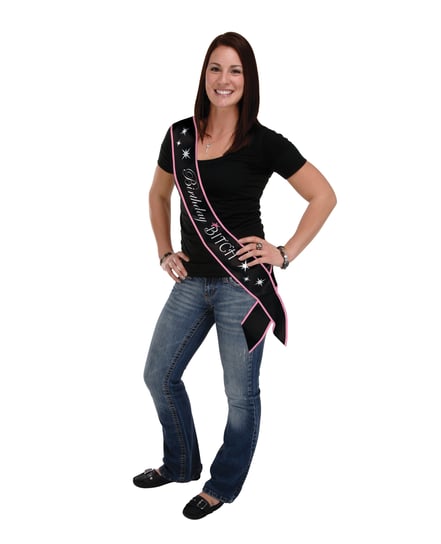 Birthday Bitch Satin Sash by Beistle product image