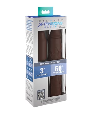 Fantasy X-tensions Elite 9″ Sleeve w/3″ Plug – Brown by Fantasy X-tensions product image