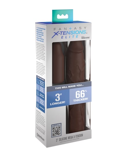 Fantasy X-tensions Elite 9″ Sleeve w/3″ Plug – Brown by Fantasy X-tensions product image