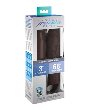 Fantasy X-tensions Elite 7″ Extension w/Strap – Brown by Fantasy X-tensions product image