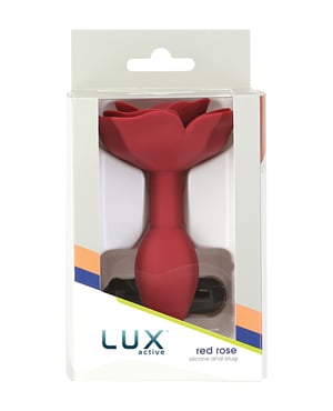 Lux Active Red Rose Silicone Anal Plug by Lux Active product image