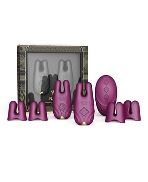 ZALO Nave Vibrating Nipple Clamps – Velvet Purple by ZALO product image