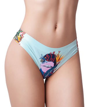 Mememe Botanic Panic Lips Printed Thong MD by Mememe product image