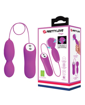Pretty Love Vega Rotating Head Mini Wand – Fuchsia by Pretty Love product image