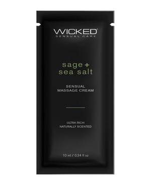 Wicked Sensual Care Sage & Sea Salt Massage Cream – .34 oz by Wicked Sensual Care product image