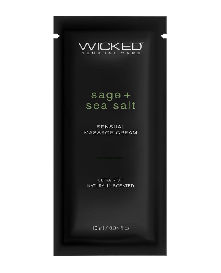 Wicked Sensual Care Sage & Sea Salt Massage Cream – .34 oz by Wicked Sensual Care product image