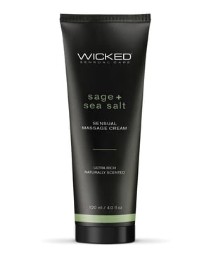 Wicked Sensual Care Sage & Sea Salt Massage Cream – 4 oz by Wicked Sensual Care product image