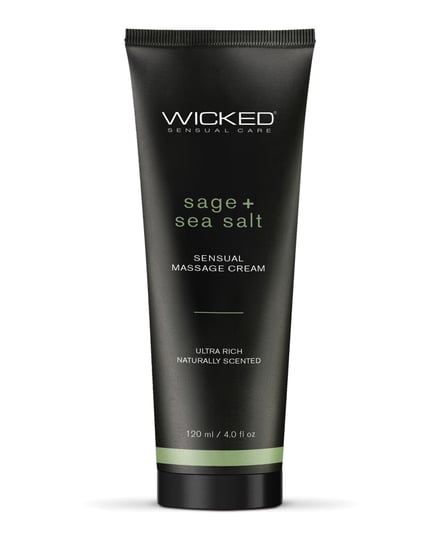 Wicked Sensual Care Sage & Sea Salt Massage Cream – 4 oz by Wicked Sensual Care product image