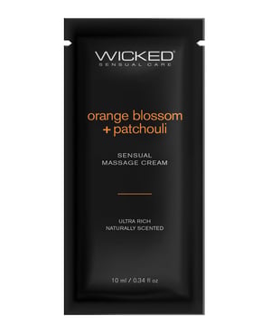 Wicked Sensual Care Orange Blossom & Patchouli Massage Cream – .34 oz by Wicked Sensual Care product image