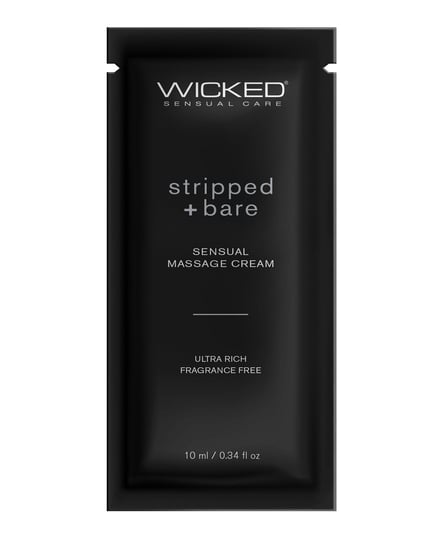 Wicked Sensual Care Stripped & Bare Unscented Massage Cream – .34 oz by Wicked Sensual Care product image