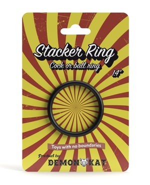 Demon Kat 1.4″ Stacker Ring – Black by Demon Kat product image