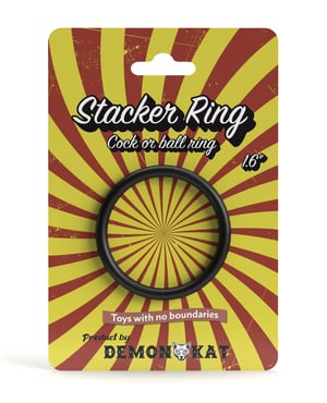 Demon Kat 1.6″ Stacker Ring – Black by Demon Kat product image