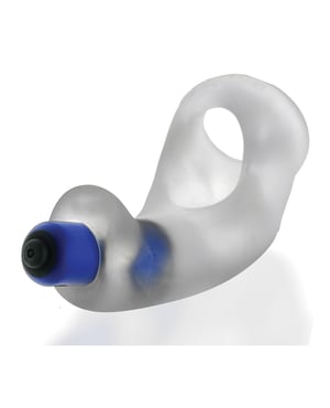 Hunky Junk Buzzfuck Sling w/Taint Vibe – Clear Ice by Hunky Junk product image