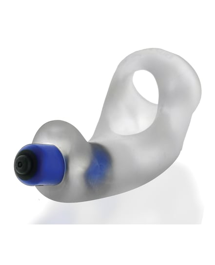 Hunky Junk Buzzfuck Sling w/Taint Vibe – Clear Ice by Hunky Junk product image