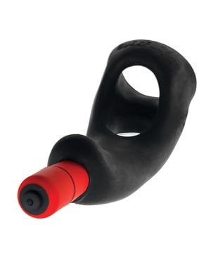 Hunky Junk Buzzfuck Sling w/Taint Vibe – Tar Ice by Hunky Junk product image