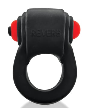 Hunky Junk Revring Cock Ring w/Vibe – Tar w/Red Vibe by Hunky Junk product image
