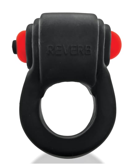 Hunky Junk Revring Cock Ring w/Vibe – Tar w/Red Vibe by Hunky Junk product image