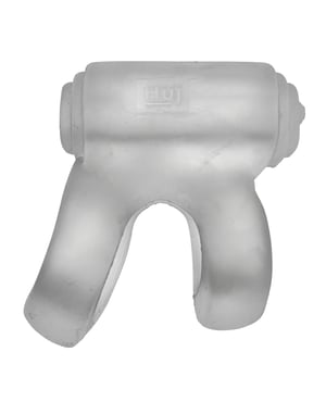 Hunky Junk Revhammer Shaft Vibe Ring – Clear Ice w/Blue Vibe by Hunky Junk product image
