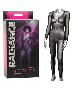 Radiance Crotchless Full Body Suit Black O/S by Radiance product image
