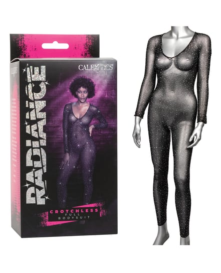 Radiance Crotchless Full Body Suit Black O/S by Radiance product image