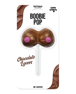 Lusty Lickers Boobie Pop – Chocolate Lovers by Hott Products product image