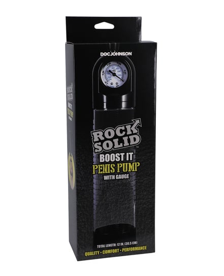 Rock Solid Boost It Penis Pump w/Gauge by Rock Solid product image